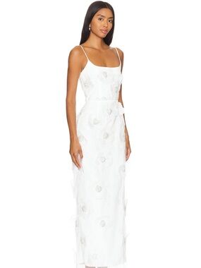 Elliatt Dehlia Midi dress XS floral appliqué